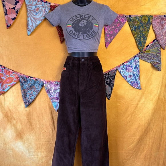 Empyre x Zumiez High Waisted Corduroy Brown Jeans - Picture 1 of 7